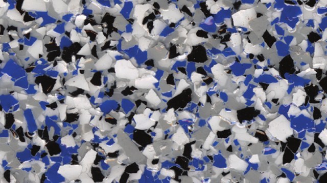 Cobalt epoxy flake color